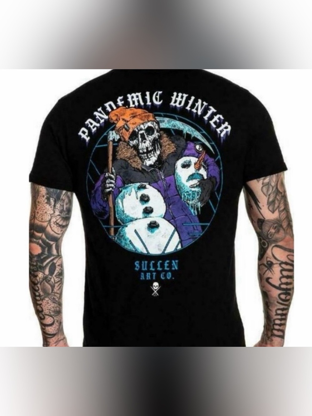 Sullen Art Co. "Pandemic Winter" Men's Graphic Tee - XXL - NEW